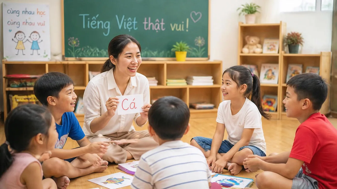 Giờ học tiếng Việt - “Tiếng Việt thật vui!”